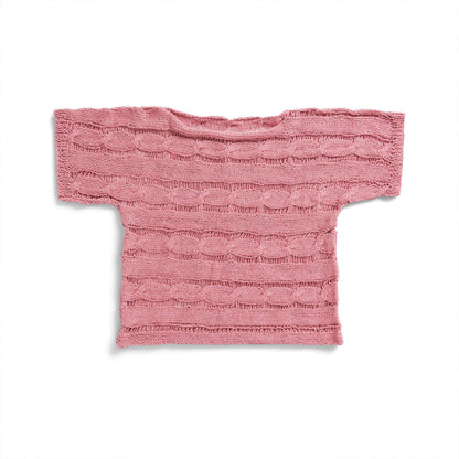 Patons Knit Drop Stitch Top Knit Top made in Patons Linen Yarn