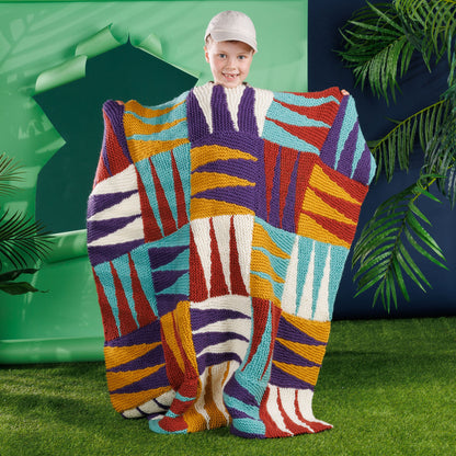 Patons Cozy Claws Knit Blanket Patons Cozy Claws Knit Blanket