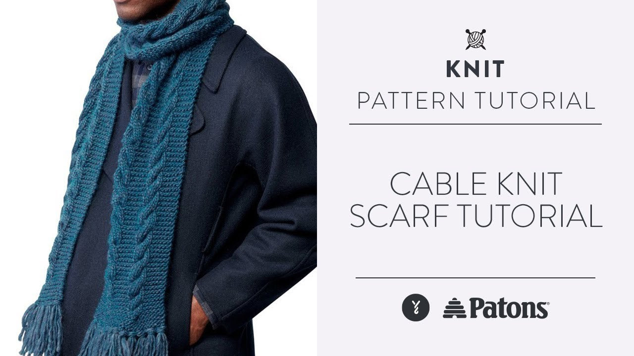 Patons Cable Knit Scarf