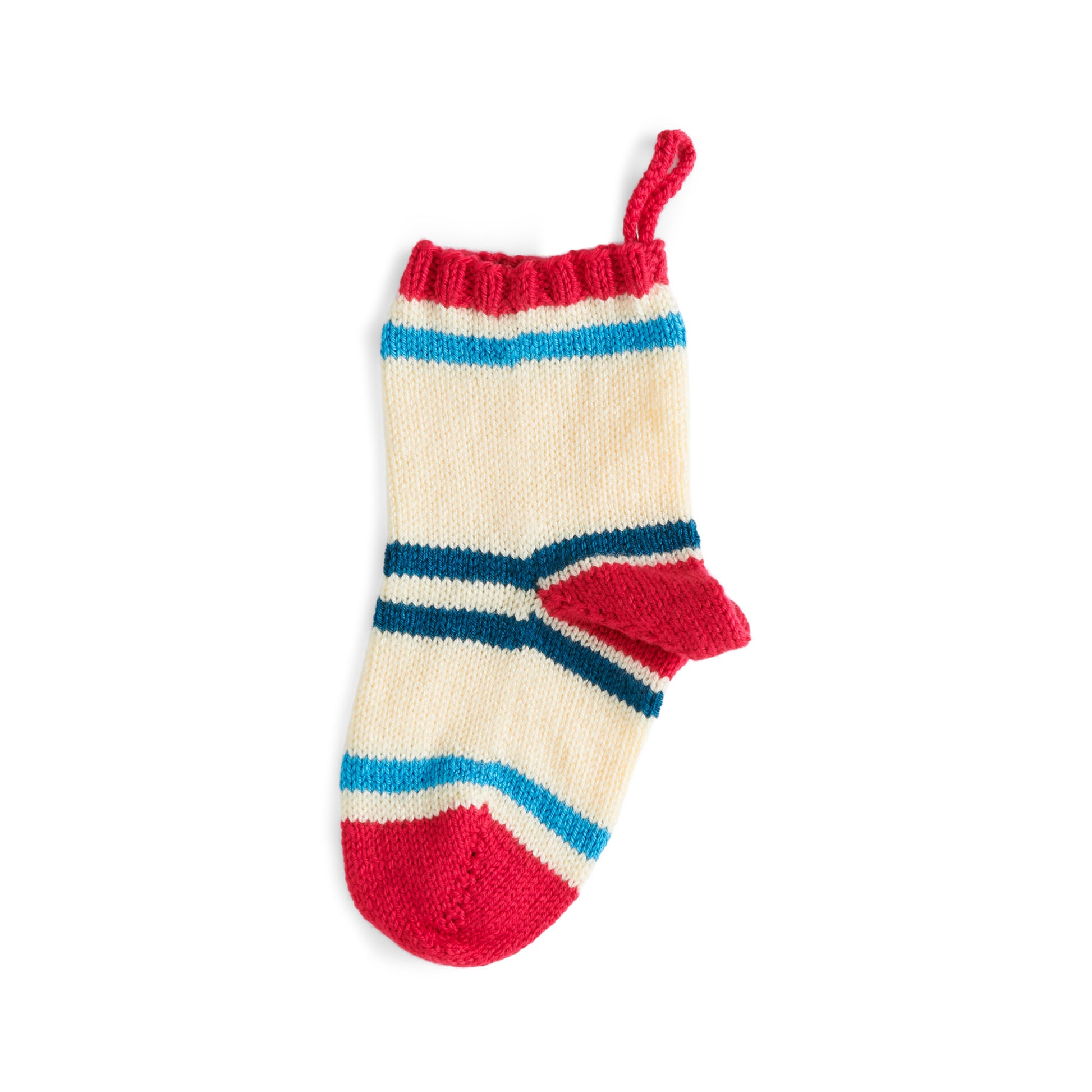 Free Patons Favorite Stripes Knit Stocking Pattern