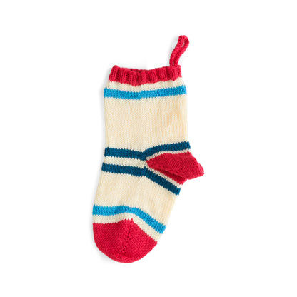 Patons Favorite Stripes Knit Stocking Knit Stocking made in Patons Canadiana Yarn
