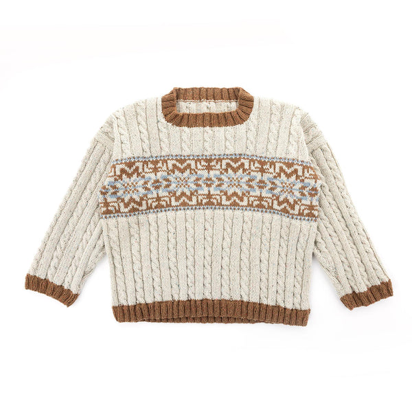 Free Patons Nordic Cabled Knit Pullover Pattern | Yarnspirations