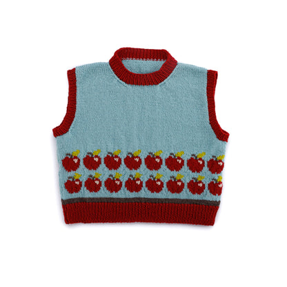 Patons Red Delicious Knit Vest Patons Red Delicious Knit Vest