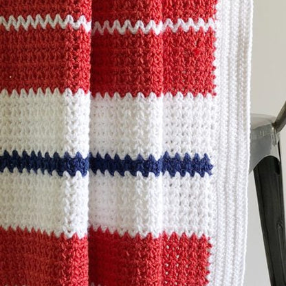 Modern Americana V-Stitch Crochet Blanket Modern Americana V-Stitch Crochet Blanket