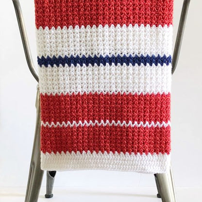 Modern Americana V-Stitch Crochet Blanket Modern Americana V-Stitch Crochet Blanket