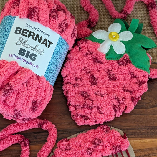 Bernat Woven Strawberry Bag