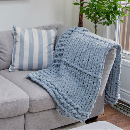 Bernat Finger Knit Textured Throw Bernat Finger Knit Textured Throw