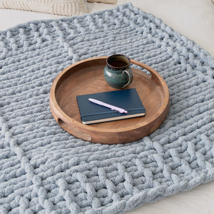 Bernat Finger Knit Textured Throw Bernat Finger Knit Textured Throw