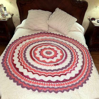 Round About Crochet Blanket Rose Bouquet