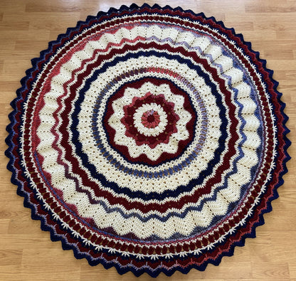 Round About Crochet Blanket Firework