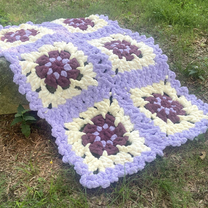Bernat Vibrant Florals Crochet Afghan Bernat Vibrant Florals Crochet Afghan