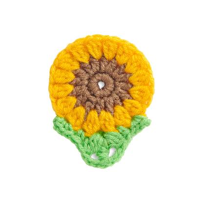 Red Heart Fun Crochet Applique Collection Single Size / Sunflower - Saffron