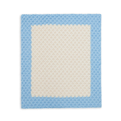 Red Heart Vintage Flowers Crochet Blanket Bluebell