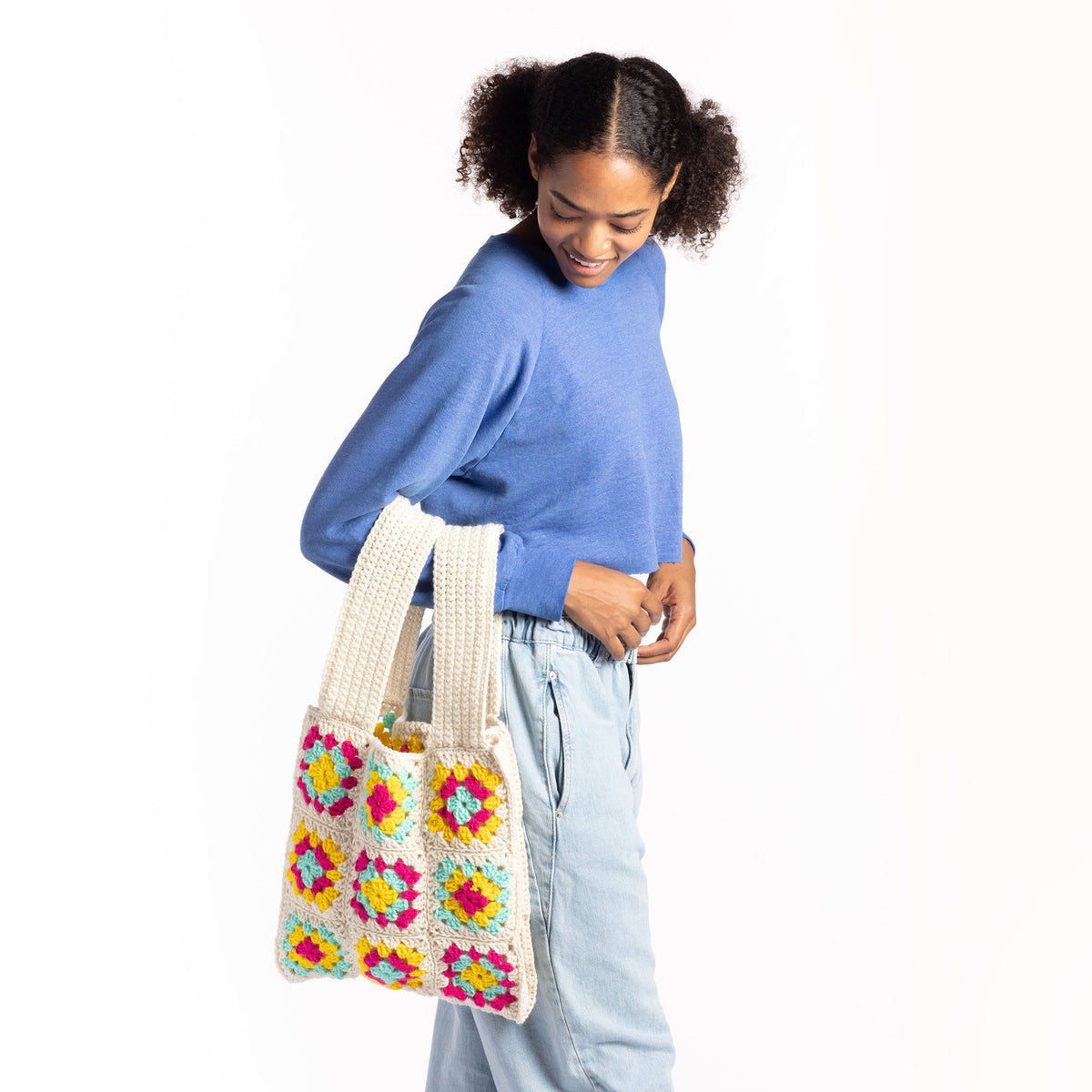 Crochet Bag made in Red Heart Super Saver Yarn