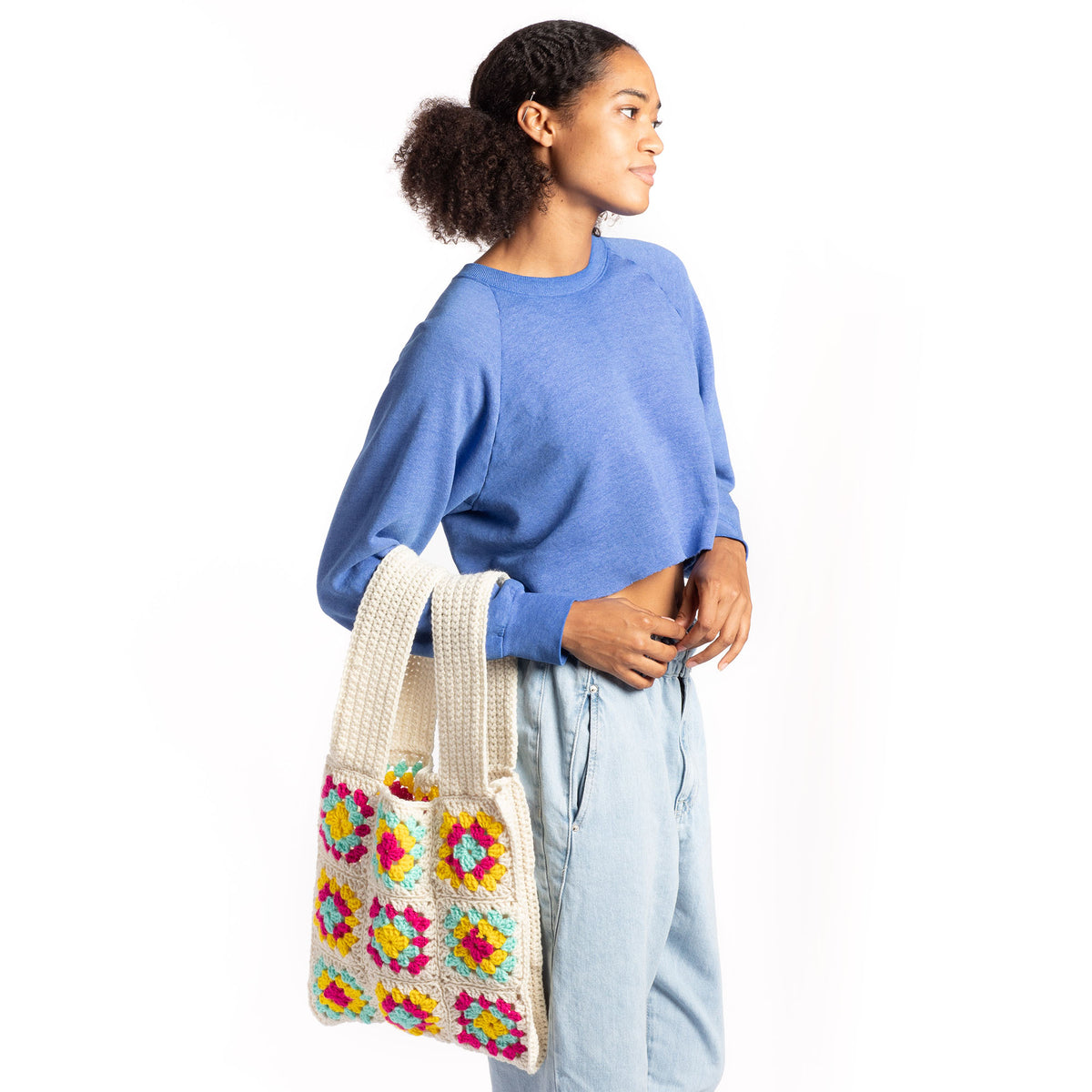 Crochet Bag made in Red Heart Super Saver Yarn