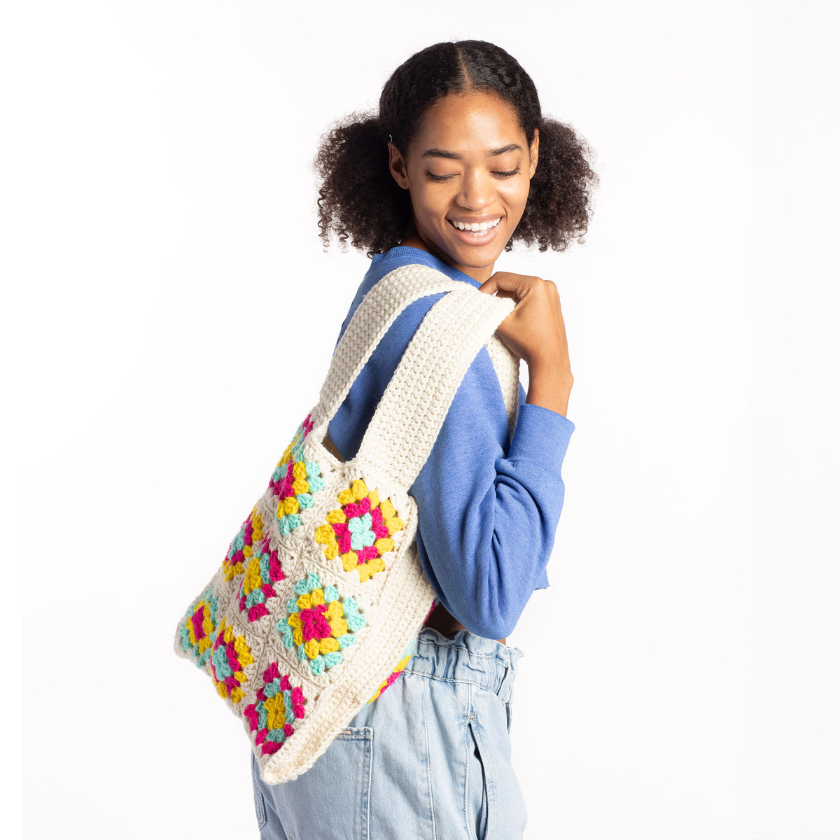 Crochet Bag made in Red Heart Super Saver Yarn