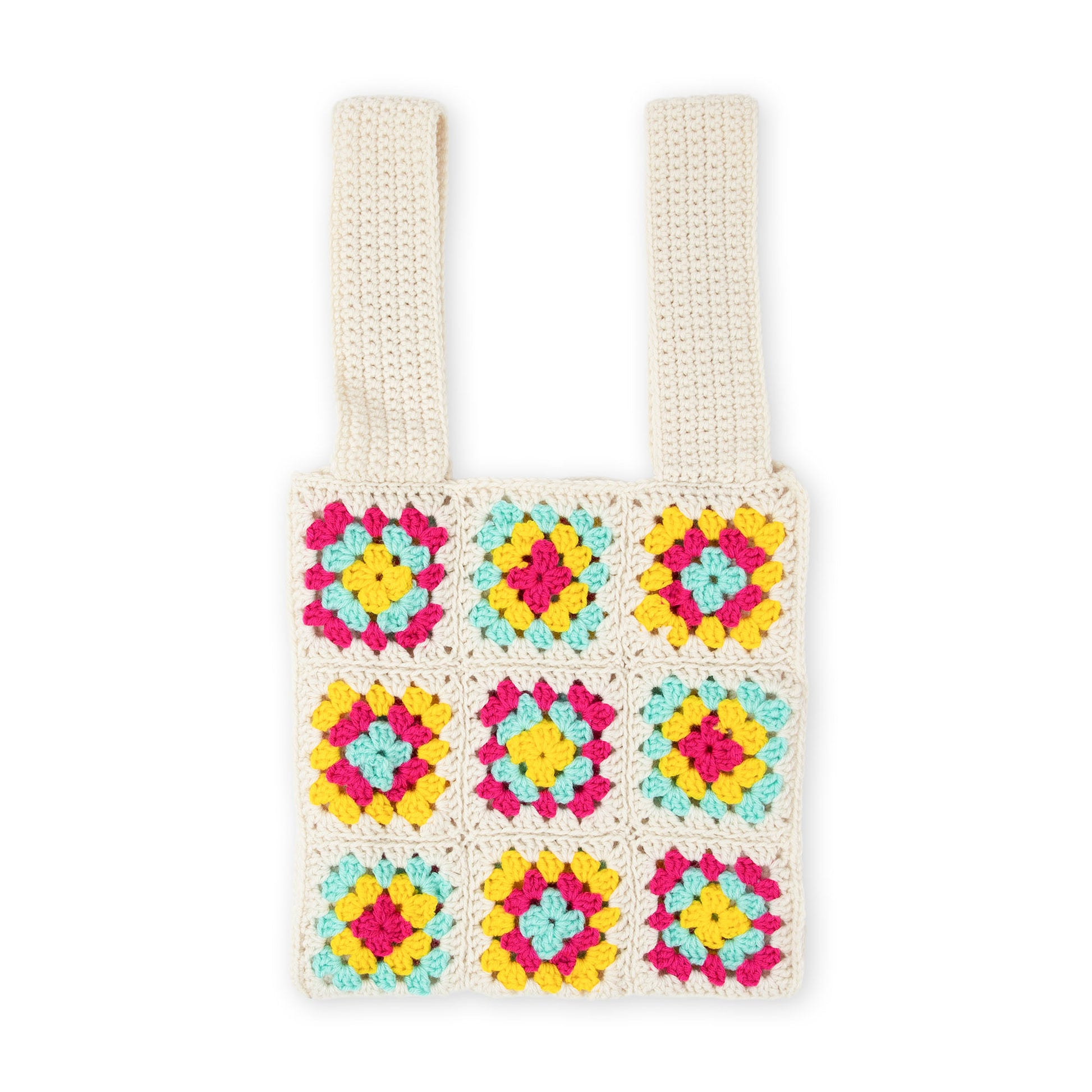 Free Red Heart Granny Squares Galore Crochet Bag Pattern