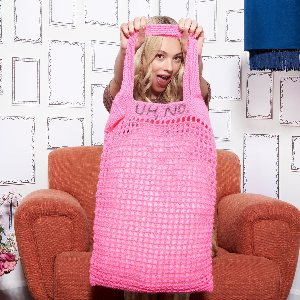 Crochet Bag made in Red Heart Super Saver Yarn