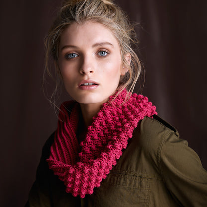 Red Heart Crochet Ridge Cowl Red Heart Crochet Ridge Cowl