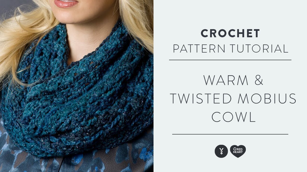 Red Heart Warm & Twisted Mobius Cowl Crochet