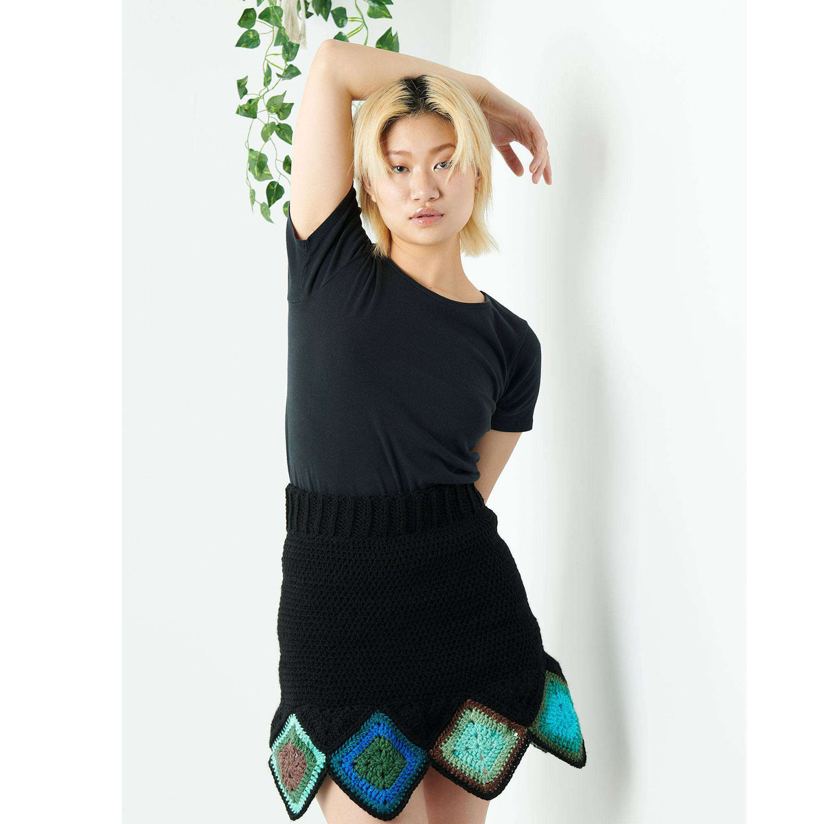 Crochet Skirt made in Red Heart Super Saver O'Go Yarn