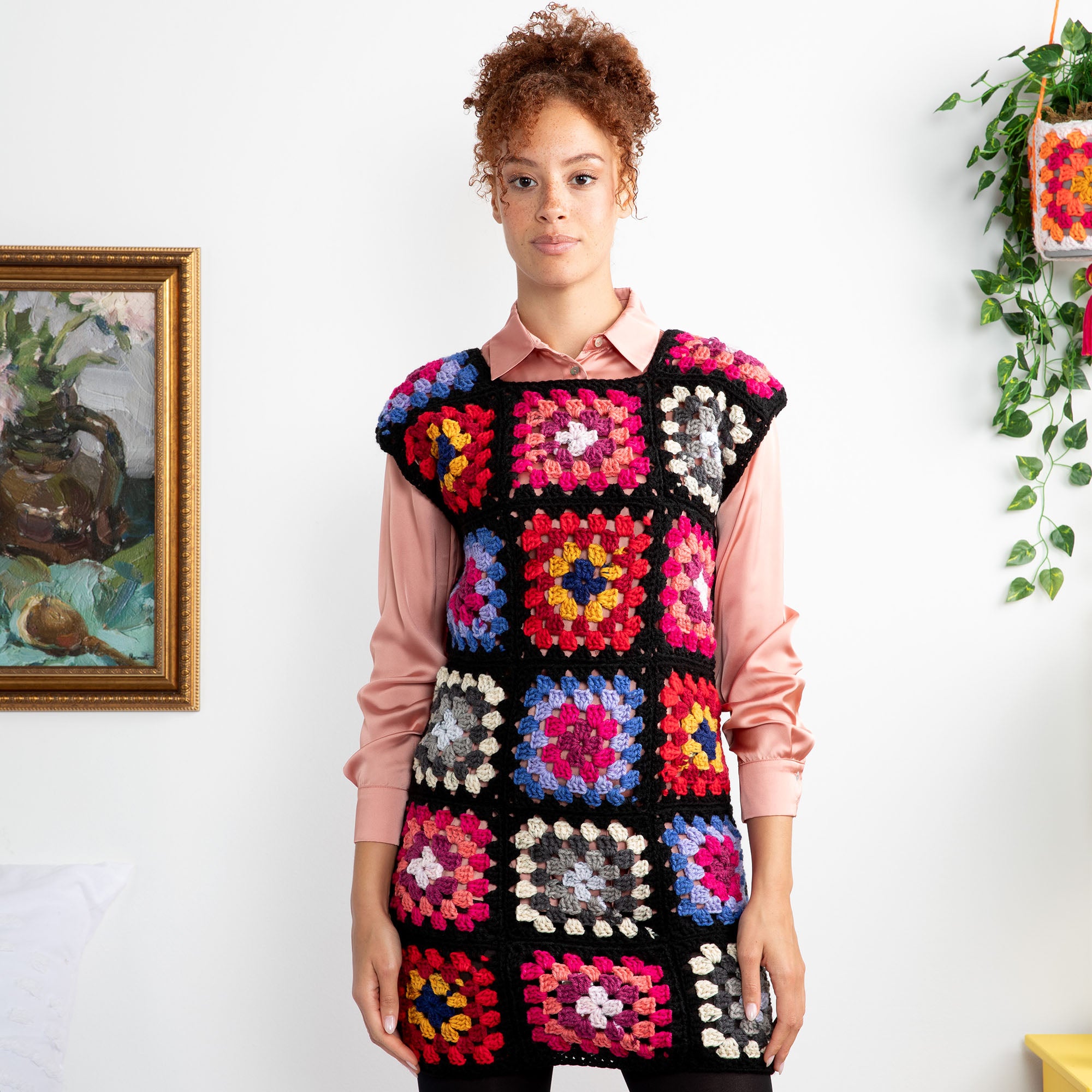 Free Easy Red Heart Best in Dress Crochet Shift Dress Pattern