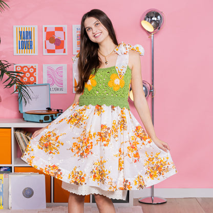 Red Heart Crochet Upcycled Dress Red Heart Crochet Upcycled Dress