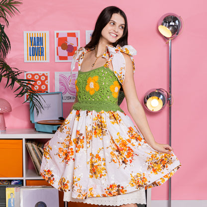 Red Heart Crochet Upcycled Dress Red Heart Crochet Upcycled Dress