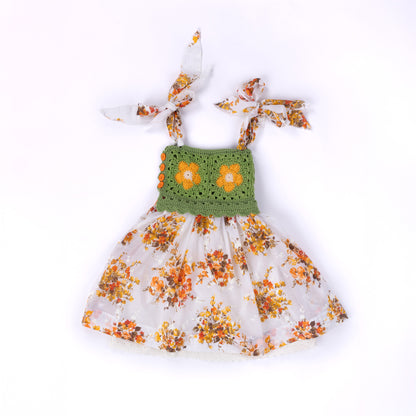 Red Heart Crochet Upcycled Dress Red Heart Crochet Upcycled Dress