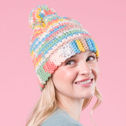 Red Heart Crochet Stripes Hat Red Heart Crochet Stripes Hat