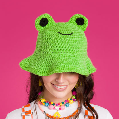 Red Heart Froggie Crochet Bucket Hat Red Heart Froggie Crochet Bucket Hat