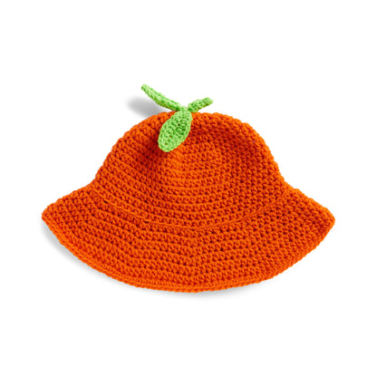 Red Heart Orange You Glad Crochet Bucket Hat Crochet Hat made in Red Heart Super Saver Yarn