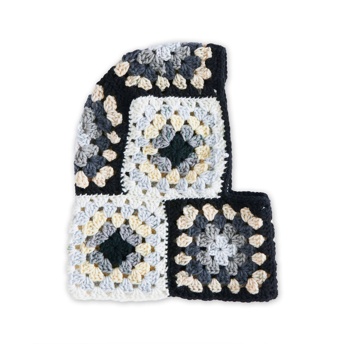 Crochet Balaclava made in Red Heart All in One Granny Square Yarn