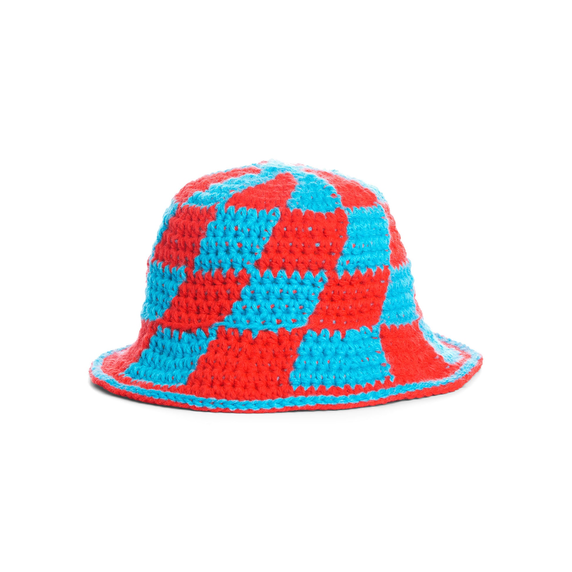 Free Red Heart Crochet Fact Check Bucket Hat Pattern