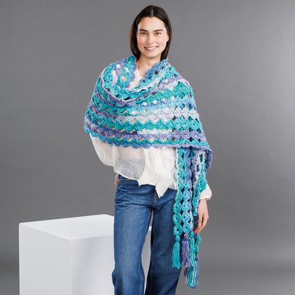 Red Heart Crochet Diamond Shawl Red Heart Crochet Diamond Shawl