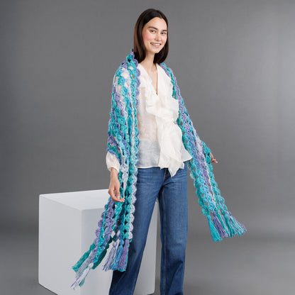 Red Heart Crochet Diamond Shawl Red Heart Crochet Diamond Shawl