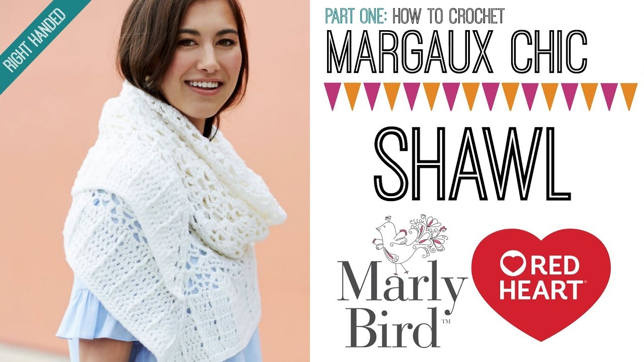 Red Heart Margaux Chic Shawl Crochet