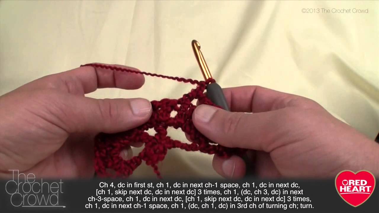 Red Heart Top-Down Shawl Crochet