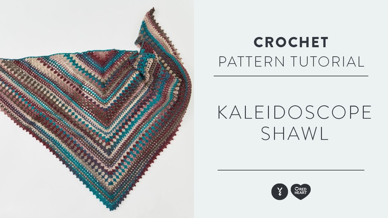 Red Heart Kaleidoscope Shawl Crochet