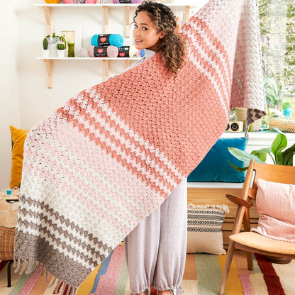 Red Heart Softly Striped Crochet Wrap Red Heart Softly Striped Crochet Wrap