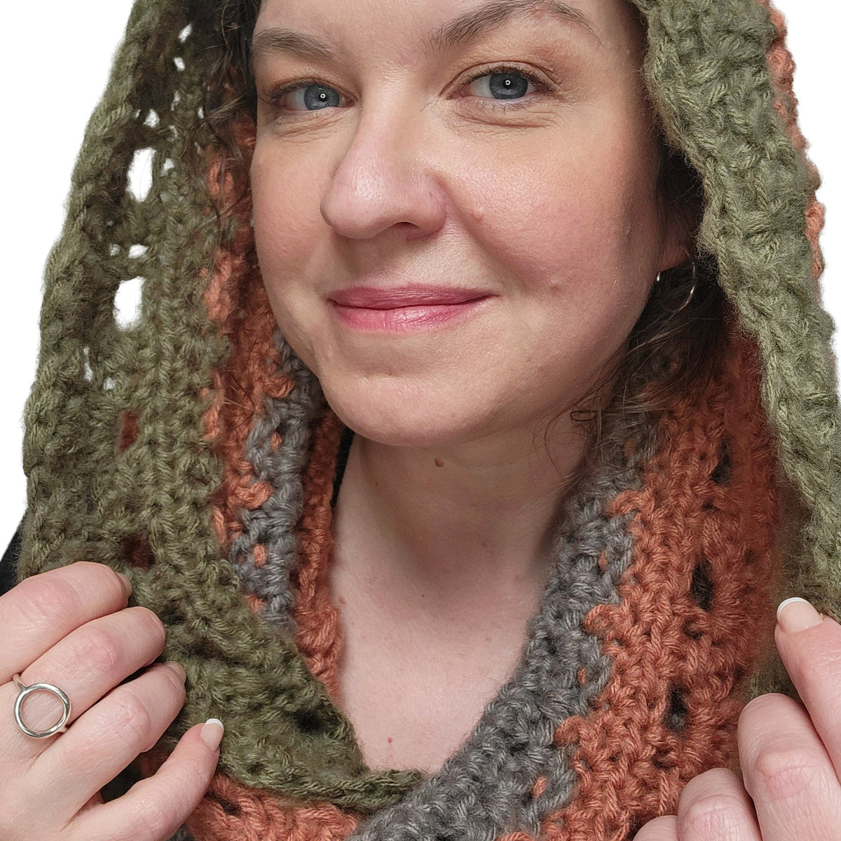 Crochet Mobius made in Red Heart Super Saver Brushed Yarn