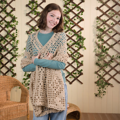 Red Heart Filet Crochet Diamond Shawl Red Heart Filet Crochet Diamond Shawl