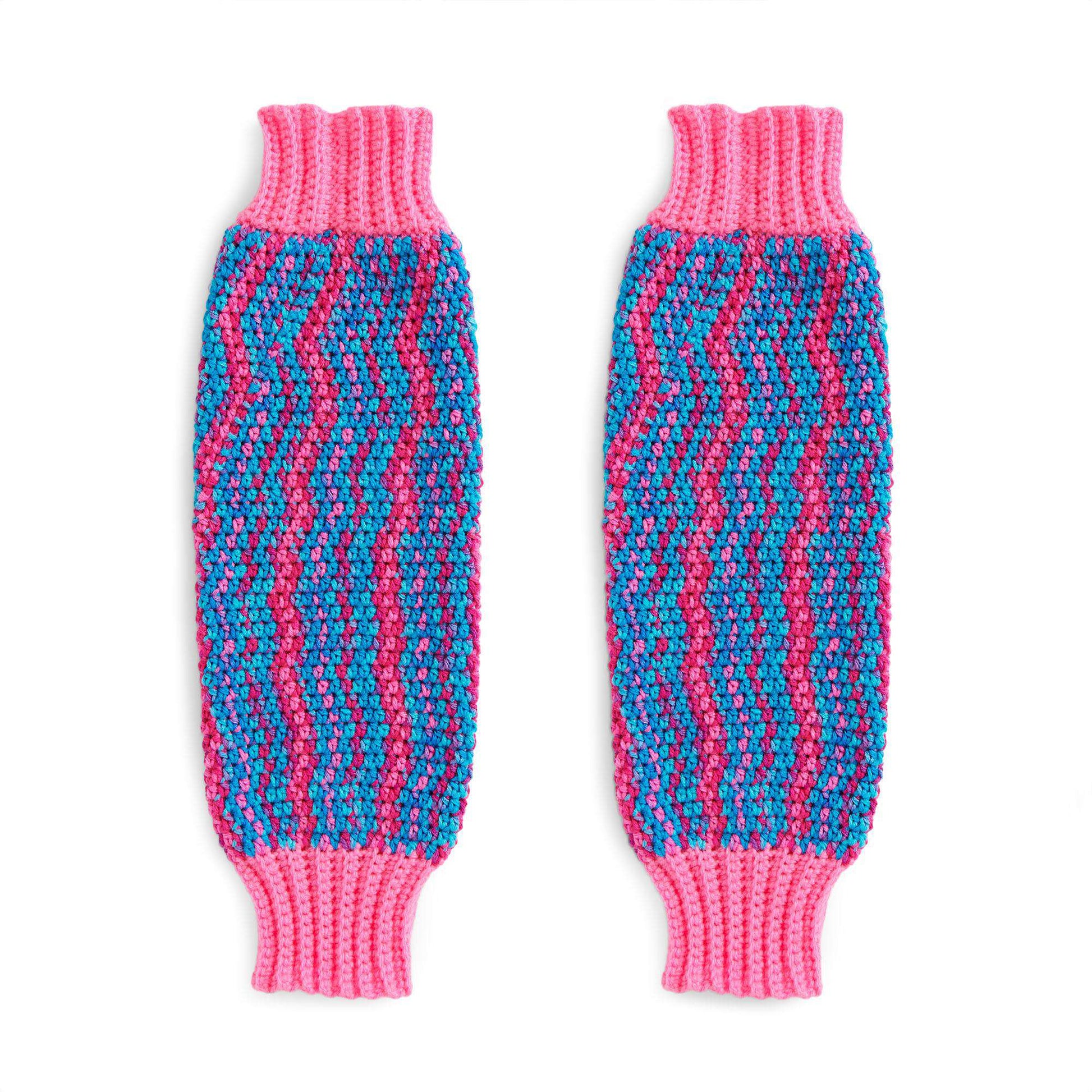 Free Red Heart Crochet Leg Warmers Pattern