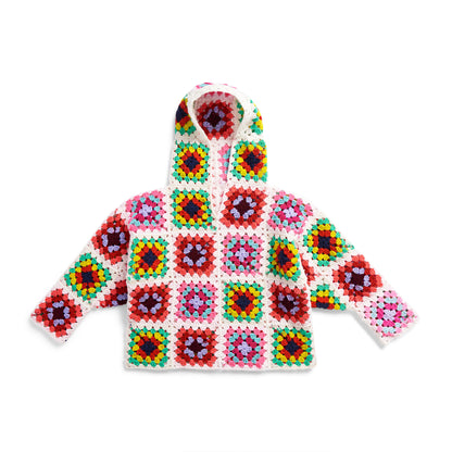 Red Heart Granny Crochet Hoodie Version 1