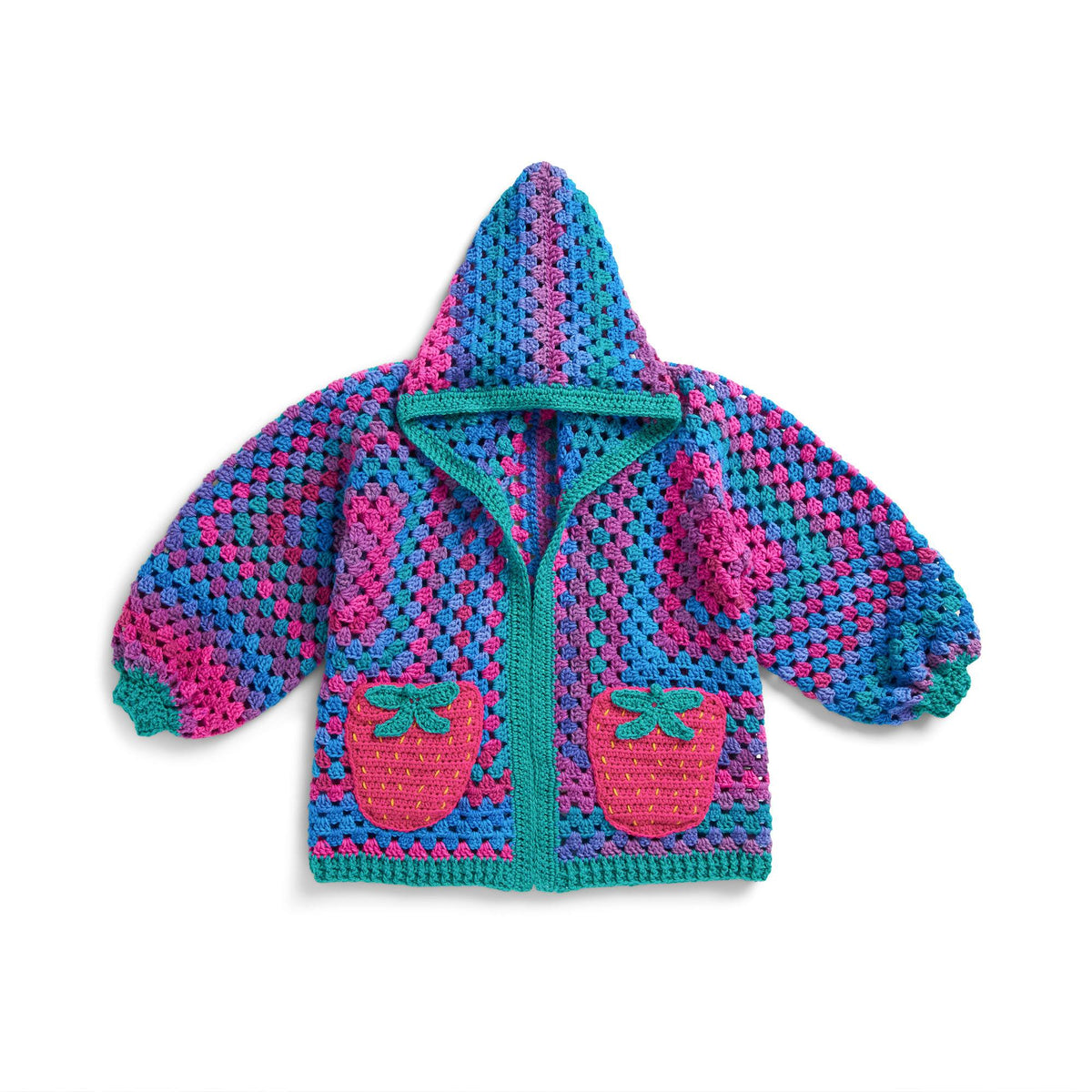 Crochet Cardigan made in Red Heart Yarn