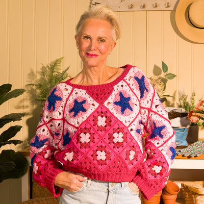 Red Heart Crochet Spotlight Pullover Red Heart Crochet Spotlight Pullover