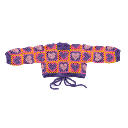 Red Heart Wrapped in Love Crochet Cardigan Red Heart Wrapped in Love Crochet Cardigan