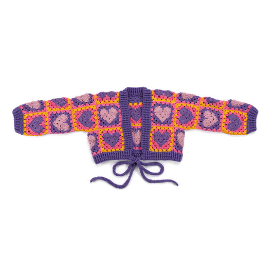 Red Heart Wrapped in Love Crochet Cardigan