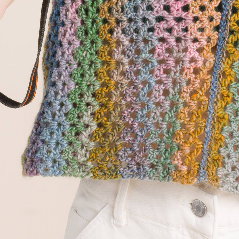 Free Easy Red Heart Crochet Rustic Summer Vest Pattern | Yarnspirations