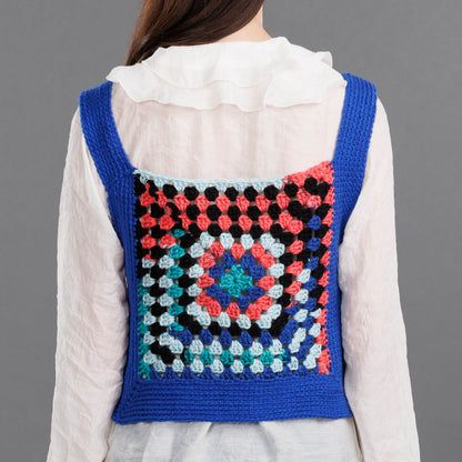 Red Heart Crochet Square Up Tabard Vest Red Heart Crochet Square Up Tabard Vest